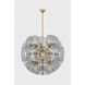 Salix 16 Light 34.25 inch Patina Brass Chandelier Ceiling Light